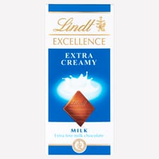 Lindt Excellence Milk Extra Creamy Chocolate Bar 100g