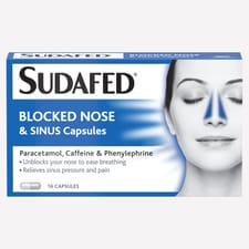 Sudafed Blocked Nose & Sinus 16 Capsules