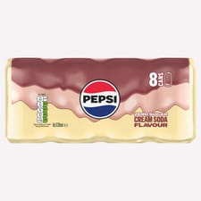 Pepsi Cream Soda Zero Sugar 8 x 330ml Cans