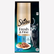 Sheba Tuna & Cod in Gravy Pouches 6x50g