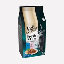Sheba Fresh & Fine Cat Pouches with Tuna & Salmon & Trout in Jelly 6x50g
