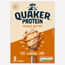 Quaker High in Protein Peanut Butter Porridge 8 Sachets