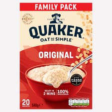 Quaker Oat So Simple Original Family Pack Porridge Sachets 20x27g