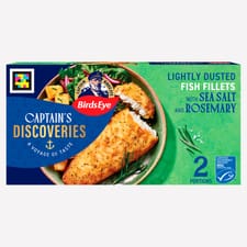 Birds Eye Captain's Discoveries 2 Fish Fillets with Sea Salt and Rosemary 280g