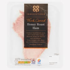 Co-op Irresistible Thick Carved Honey Roast Ham 120g