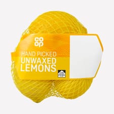 Co-op 4 Hand Picked Unwaxed Lemons