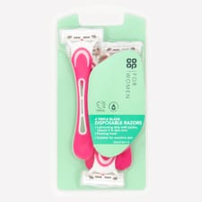 Co-op For Women Triple Blade Disposable Razors 4 Pack