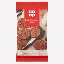 Co-op Dark Chocolate Chunks 100g