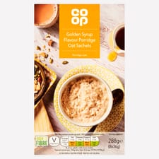 Co-op Golden Syrup Porridge Sachets 288g