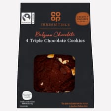 Co-op Irresistible Triple Chocolate Cookie 4 Pack