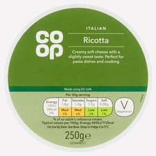 Co-op Ricotta 250g
