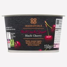 Co-op Irresistible West Country Yogurt Black Cherry 150g
