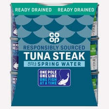 Co-op Tuna Steak with a Little Spring Water 3 x 110g