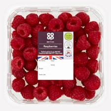 Co-op Hand Picked Raspberries 225g