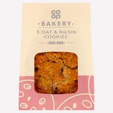 Co-op Oat & Raisin Cookie 5 Pack