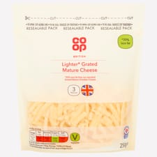 Co-op Grated Lighter Mature Cheese 250g