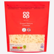 Co-op Grated Mature Cheddar 250g