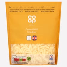 Co-op Grated Mild Cheddar 250g