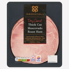 Co-op Irresistible Thick Cut Muscovado Roast Ham 120g