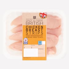 Co-op British Chicken Breast Strips 250g