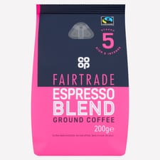 Co-op Espresso Style Ground Coffee 200g