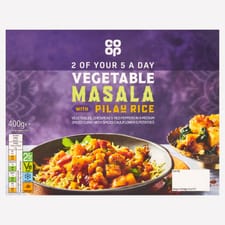 Co-op Vegetable Masala & Pilau Rice 400g