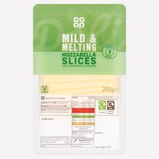 Co-op Mild And Melting Mozzarella Slices 200g