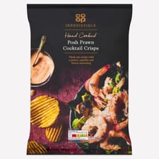 Co-op Irresistible Hand Cooked Posh Prawn Cocktail Crisps 150g