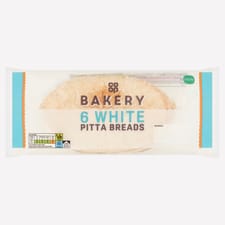Co-op Bakery 6 Pack White Pitta Breads