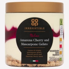 Co-op Irresistible Italian Amarena Cherry and Mascarpone 355g