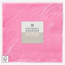 Co-op Pink Napkins 30 Pack