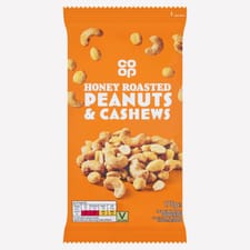 Co-op Honey Roast Peanut & Cashews 175G 
