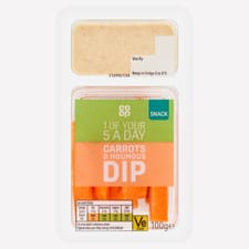 Co-op Carrot & Houmous Dip Pack 100g