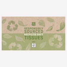 Co-op Recycled Facial Tissue 3 Ply 72 Pack
