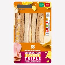 Co-op Mixed Triple Chicken, Ham & Cheese Sandwich