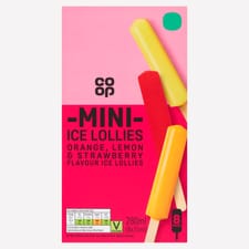 Co-op Fruity Ice Lollies 8 Pack 8x35ml