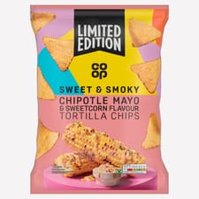 Co-op Limited Edition Chipotle Mayo & Sweetcorn Flavour Tortilla Chips 180g