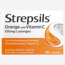 Strepsils Orange & Vitamin C 36 pack X 1