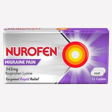 Nurofen Migraine Pain Caplets, Pack of 12 
