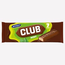 McVitie's Club Mint Bars 7x 22g (154g)