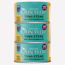 John West Tuna Steak Sunflower Oil 3x100g