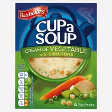 Batchelors Cream of Vegetable Cup a Soup 4 Sachets 122g