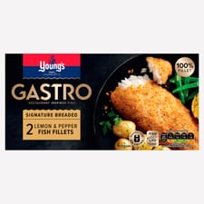 Favourite Unsaved Icon Youngs Gastro Signature Breaded Lemon & Pepper 2 Fish Fillets 270g