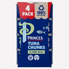 Princes Tuna Chunks in Spring Water 4 x 145g