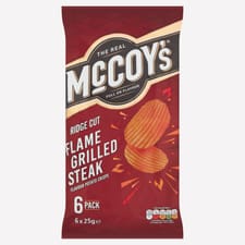 McCoy's Flame Grilled Steak Flavour Potato Crisps 6 x 25g