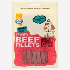 Good Boy Pawlsey & Co Tender Beef Fillets 90g (Pack of 10)