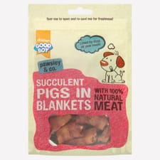 Good Boy Pawsley & Co. Dog Treats Succulent Pigs in Blankets 80g x 10