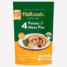 Holland's 4 Potato & Meat Pies 4x184g