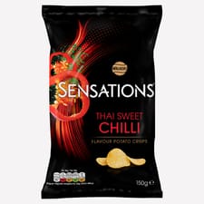 Walkers Sensations Thai Sweet Chilli Sharing Bag Crisps 150g
