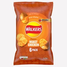 Walkers Roast Chicken Crisps Multipack 6 x 25g